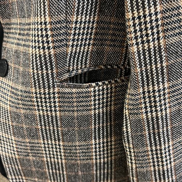 🔥🔥🔥Sandro Paris Wool Plaid Blazer Jacket - Picture 5 of 12